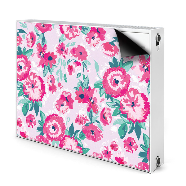 Printed radiator mat Flowers