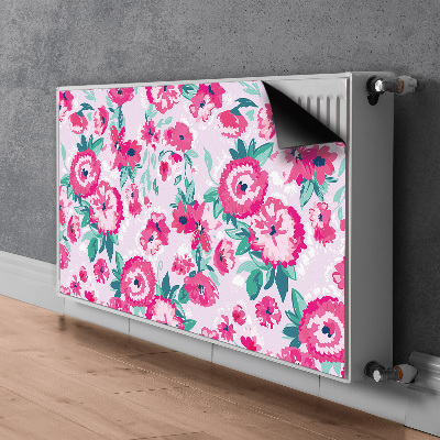 Printed radiator mat Flowers