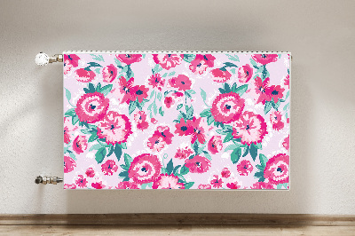 Printed radiator mat Flowers