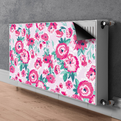 Printed radiator mat Flowers