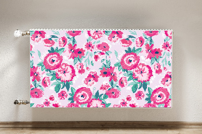 Printed radiator mat Flowers