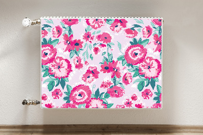 Printed radiator mat Flowers