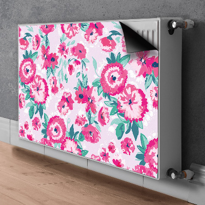 Printed radiator mat Flowers