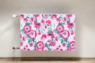 Printed radiator mat Flowers