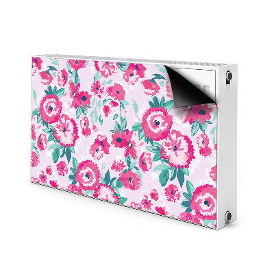 Printed radiator mat Flowers