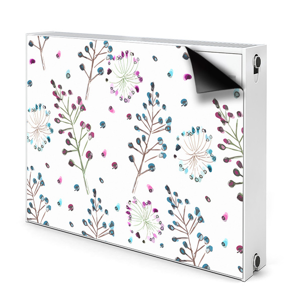 Printed radiator mat Floral motif