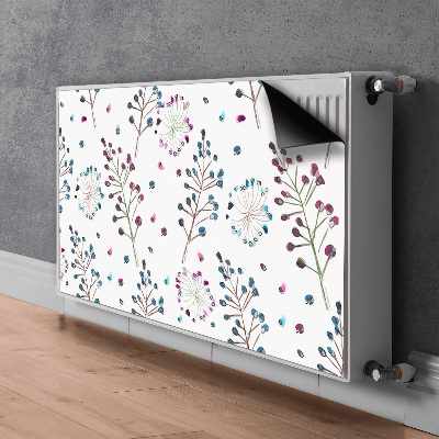 Printed radiator mat Floral motif