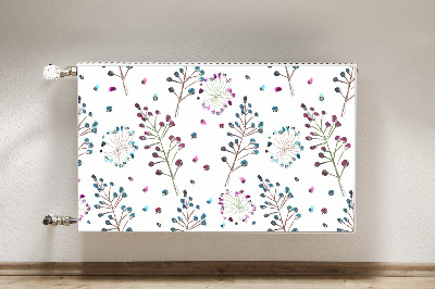 Printed radiator mat Floral motif