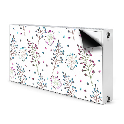 Printed radiator mat Floral motif