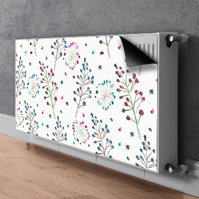 Printed radiator mat Floral motif