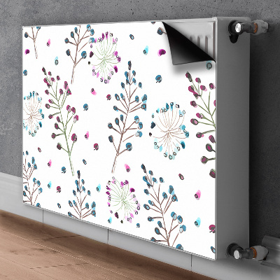 Printed radiator mat Floral motif