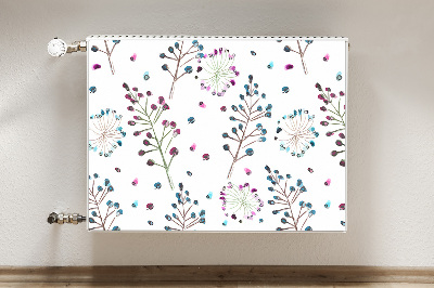 Printed radiator mat Floral motif