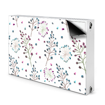 Printed radiator mat Floral motif