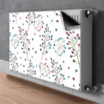 Printed radiator mat Floral motif