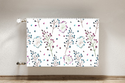 Printed radiator mat Floral motif