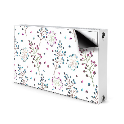 Printed radiator mat Floral motif