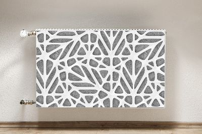 Radiator cover White mesh on concrete