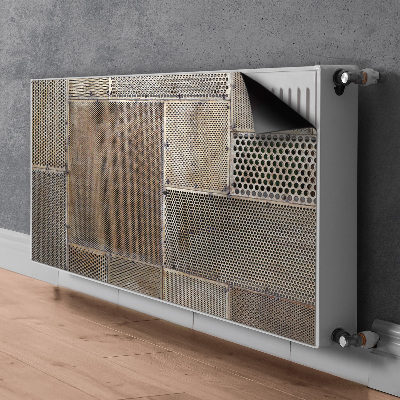 Magnetic radiator cover Metal floor