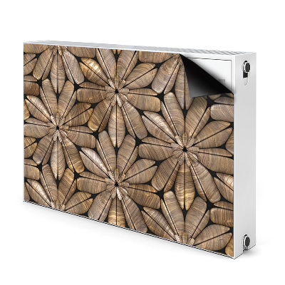 Printed radiator mat Floral wood pattern