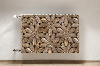 Printed radiator mat Floral wood pattern