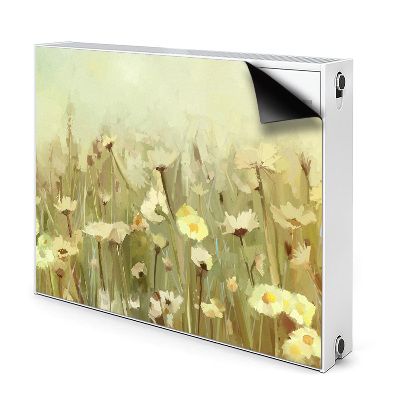 Decorative radiator mat Field flowers