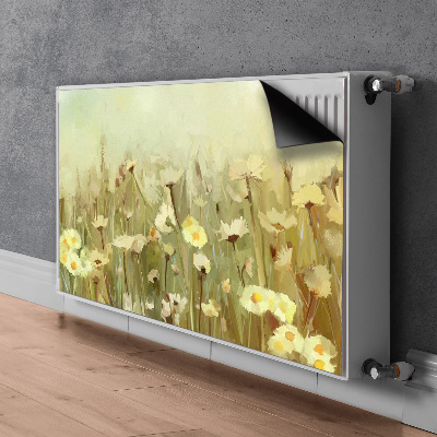 Decorative radiator mat Field flowers