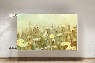 Decorative radiator mat Field flowers