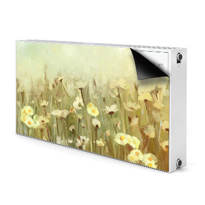 Decorative radiator mat Field flowers