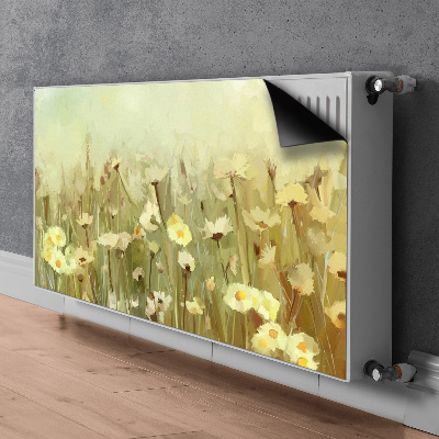 Decorative radiator mat Field flowers