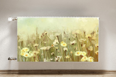 Decorative radiator mat Field flowers