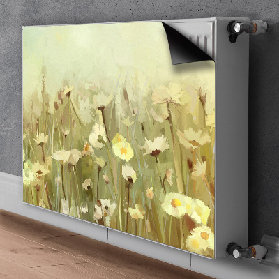 Decorative radiator mat Field flowers