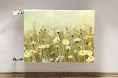 Decorative radiator mat Field flowers