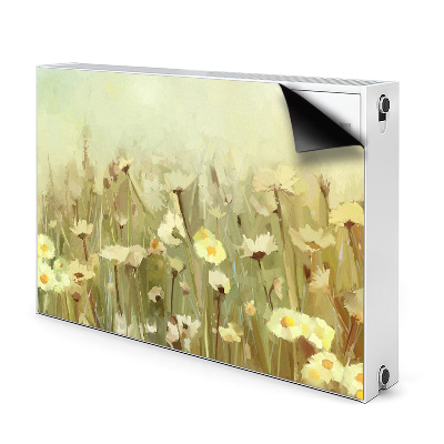 Decorative radiator mat Field flowers