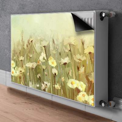 Decorative radiator mat Field flowers