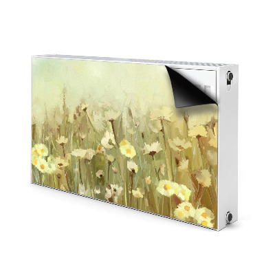 Decorative radiator mat Field flowers