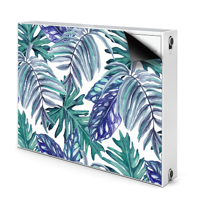 Magnetic radiator cover Tropical leaves