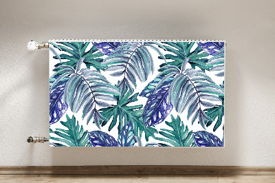 Magnetic radiator cover Tropical leaves