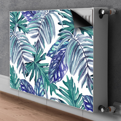 Magnetic radiator cover Tropical leaves