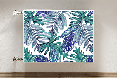 Magnetic radiator cover Tropical leaves