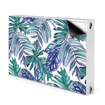 Magnetic radiator cover Tropical leaves