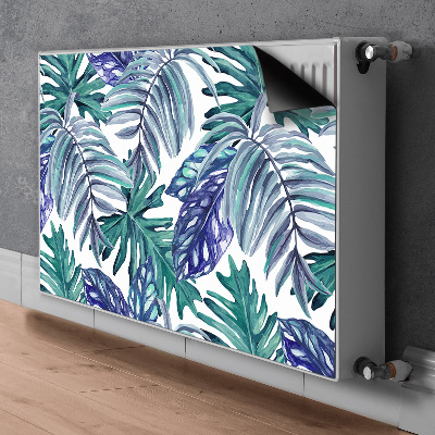 Magnetic radiator cover Tropical leaves