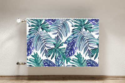 Magnetic radiator cover Tropical leaves