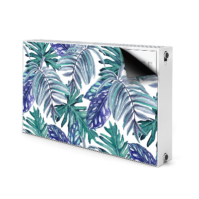 Magnetic radiator cover Tropical leaves