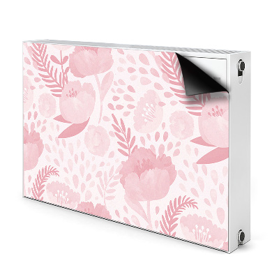 Magnetic radiator mat Pink poppies