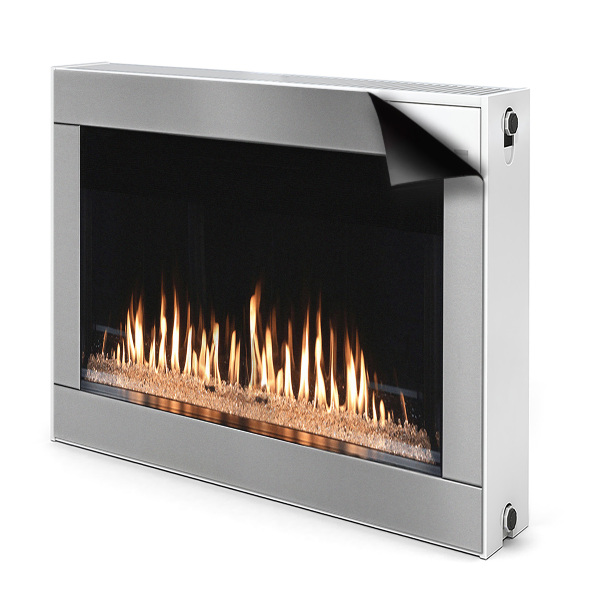 Magnetic radiator cover Modern fireplace