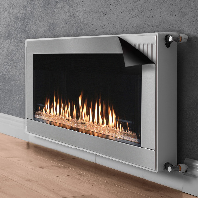 Magnetic radiator cover Modern fireplace