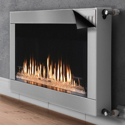 Magnetic radiator cover Modern fireplace