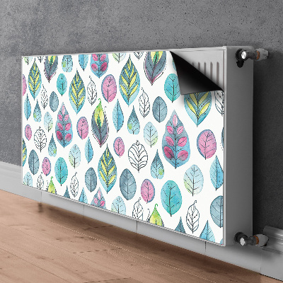 Decorative radiator cover Cartoon leaves