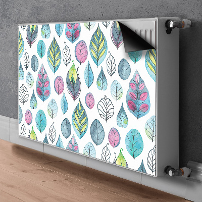 Decorative radiator cover Cartoon leaves