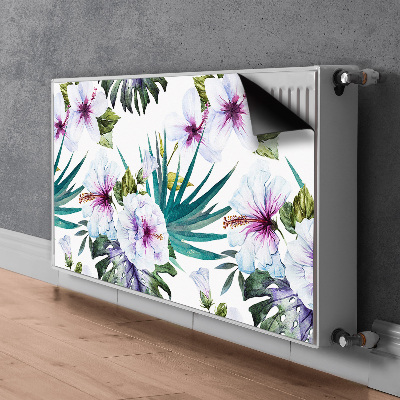 Decorative radiator cover Tropical nature